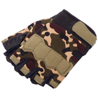 Перчатки тактические с открытыми пальцами Zelart Action 8789 размер L Camouflage - изображение 6