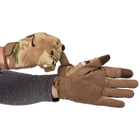 Рукавички тактичні із закритими пальцями Zelart Action 8816 розмір L Camouflage - зображення 5