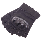 Тактичні рукавички з відкритими пальцями Zelart Action 8805 розмір L Black - зображення 5