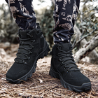 Черевики тактичні Lesko GZ702 Black р.44 армійське взуття для тренувань на шнурівці TR_42409 - зображення 6
