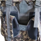 Рюкзак мужской тактический A21 Pixel рюкзак штурмовой баул армейский на 70 л с чехлом и передними стяжками - изображение 8