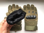 Теплі тактичні рукавиці Зимові ( З утеплювачем ) Військові, L Олива - зображення 2