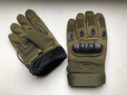 Теплые тактические перчатки Зимние ( Утепленные ) Военные, L Олива - изображение 5