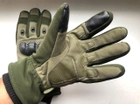 Тактические теплые, Зимние перчатки ( Утепленные ) Размер универсальный XL-XXL, Олива - изображение 5