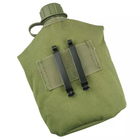 Фляга армейская для воды 1 литр с чехлом и котелком зеленная - изображение 8