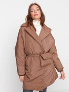 Куртка демисезонная удлиненная женская Trendyol TWOAW22MO0001 XS Коричневая (8683043476425) ($HR141216) - Уценка
