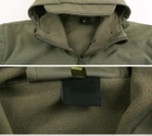 Тактична чоловіча куртка Softshell зелена 2хл - зображення 2