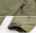 Тактическая мужская куртка Softshell зеленая 2хл - изображение 3