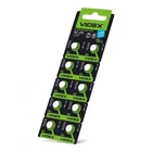 Набір годинникових батарейок 10 шт Videx AG3/LR41 BLISTER CARD