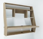 Стіл комп'ютерний навісний з ЛДСП Comfy Home AirTable - III SW Zeus сонома/білий