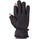 Теплые тактические перчатки флис, перчатки многоцелевые, для охоты и рыбалки перчатки спиннингиста Размер L Черные BC-9241 - изображение 4
