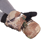 Перчатки-варежки тактические перчатки с откидными пальцами, перчатки многоцелевые, для охоты и рыбалки перчатки спиннингиста Размер L BC-9243 - изображение 10