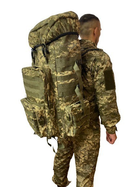 Рюкзак военный тактический, 80л, цвет ВСУ пиксель - изображение 2