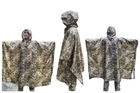 Дождевик военный, плащ-палатка, пончо, накидка водонепроницаемая, ВСУ пиксель - изображение 6