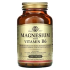 Витамины Solgar Магний с витамином В6 Magnesium with vitamin B6 250 таблеток