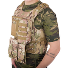 Тактичний розвантажувальний жилет військовий універсальний на 4 кишені Камуфляж ZK-5516 - зображення 5