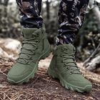 Ботинки Lesko GZ702 р.39 Green мужские на шнурках и молнии демисезон - изображение 6