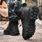 Ботинки Lesko GZ706 р.46 Black высокие на шнурках и молнии - изображение 4