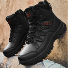 Ботинки Lesko GZ706 р.46 Black высокие на шнурках и молнии - изображение 5