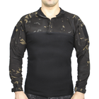 Рубашка убокс Pave Hawk PLY-11 Camouflage Black 2XL мужская с карманами на рукавах - изображение 1