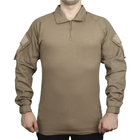Тактическая рубашка Lesko A655 Sand Khaki 4XL убакс мужская однотонная с хлопка демисезон - изображение 2