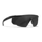 Защитные баллистические очки для яркого солнечного дня Wiley X Saber Advanced, серые линзы в черной оправе - изображение 3