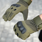 Тактичні рукавиці повнопалі олива L - зображення 2
