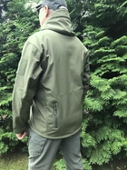Куртка тактична Tactical Pro непромокальна чоловіча Soft Shell XXL Олива (352154421) - зображення 9
