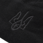Шапка чорна флісова з Тризубом, Размер шапки S - 56 размер - изображение 3
