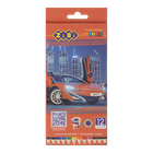 Олівці кольорові ZiBi Car шестигранні 12 кольорів (ZB.2446)