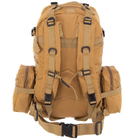 Тактический рюкзак 55 л рейдовый с отсоединяемыми подсумками (50 х 34 х 15+10 см) Хаки ZK-5504 - изображение 4