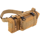 Тактический рюкзак 55 л рейдовый с отсоединяемыми подсумками (50 х 34 х 15+10 см) Хаки ZK-5504 - изображение 7