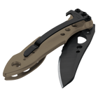 Нож складной полусеррейтор карманный с фиксацией Liner Lock Leatherman 832615 Skeletool KBX Coyote 149 мм - изображение 2