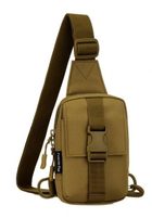 Тактична нагрудна сумка Захисник 139 хакі - зображення 1
