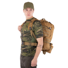 Рюкзак тактический с подсумками, рейдовый военный SP-Sport ZK-5504 55л Хаки - изображение 2