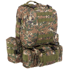 Рюкзак тактический с подсумками, рейдовый военный SP-Sport ZK-5504 55л камуфляж Marpat - изображение 2