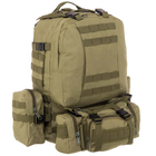 Рюкзак тактический с подсумками, рейдовый военный SP-Sport ZK-5504 55л Оливковый - изображение 1