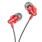 Наушники HOCO Delight проводные с микрофоном M90 1.2M red