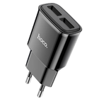 Адаптер HOCO мережевий Star round C88A 2USB 2.4A black