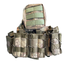 Плитоноска жилет тактическая военная с разгрузочной системой под плиту Tactical Vest MOLLE камуфляж - изображение 1