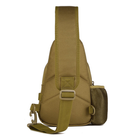 Тактическая военная сумка рюкзак EDC однолямочный Protector Plus X216 Coyote - изображение 3