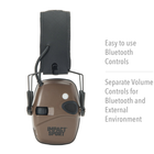 Навушники тактичні активні Howard Leight шумоподавлюючі Impact Sport Bluetooth Dark Earth R-02549 з NRR захистом 21 дБ - зображення 6