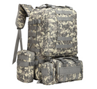 Рюкзак тактичний військовий з підсумками Tactical Backpack A08 50 л pixel - зображення 1