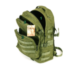 Тактичний похідний міцний рюкзак 40 літрів олива 5.15.b - зображення 6
