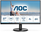 Монитор 27" AOC Q27B3MA / QHD 8-Bit VA / sRGB 96% / Adaptive Sync / FreeSync / Speaker / Slim Bezel