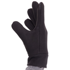 Флісові тактичні рукавички теплі зимові, багатоцільові рукавички, для полювання та риболовлі рукавички спінінгіста Розмір L Чорні BC-9228 - зображення 3