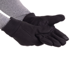 Флісові тактичні рукавички теплі зимові, багатоцільові рукавички, для полювання та риболовлі рукавички спінінгіста Розмір L Чорні BC-9228 - зображення 4
