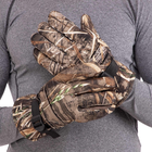 Камуфляжні тактичні рукавички на хутрі теплі зимові, рукавички багатоцільові, для полювання та риболовлі рукавички спінінгіста Розмір L BC-9222 - зображення 9