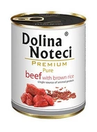 Вологий корм Dolina Noteci Pure для собак з алергією з яловичиною та коричневим рисом