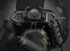 Крепление для наушников / гарнитуры Ox Horn на шлем с рельсами 19 - 21 мм, цвет Олива - изображение 7